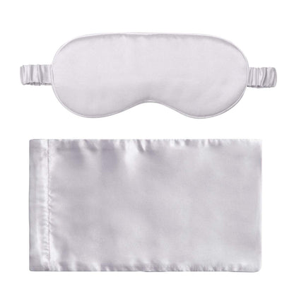 Silk Sleep Mask Light Blocking Luxury 100% Mulberry 19mm Silk Eye Mask Eye Cover Blindfold Ultra Soft Light & Comfy Anti Aging Skin Care with Travel Bag Gift Package