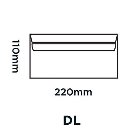 Blake Purely Everyday DL 110 x 220 mm 80gsm Self Seal Envelopes (FL2882) White - Pack of 1000
