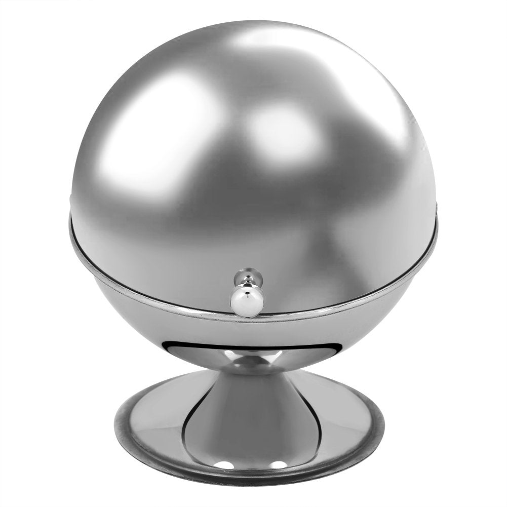 Zerodis Stainless Steel Spherical Seasoning Bottle Sugar Bowl Snack Cans Storage Container for Restaurant Kitchen