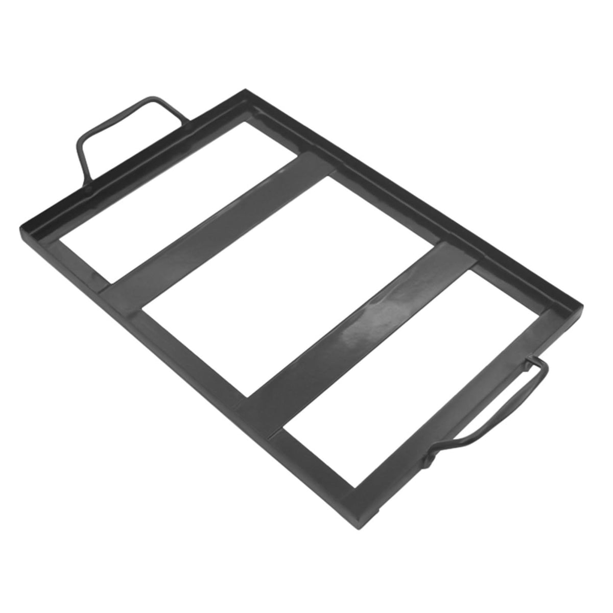 Healifty Enamel Salt Plate Rack Barbecue Roasting Tool Lightweight Kitchen Accessory for Salt Block Grilling and BBQ Trays