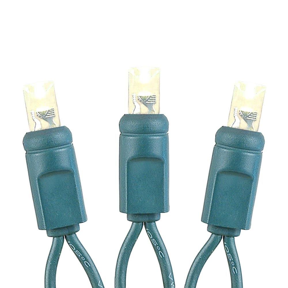 Novelty Lights 8.5 Foot 20 Light Mini LED Crafting Lights, Warm White LEDs on Green Wire, 24 Inch Lead, Non-Connectable Short Fairy Light String for Art Projects, Bottle Lights, Crafts