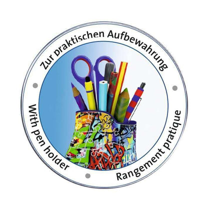 Ravensburger Graffiti Shoe 3D Jigsaw Puzzle for Kids Age 8 Years Up - 108 Pieces Pencil Pot - No Glue Required