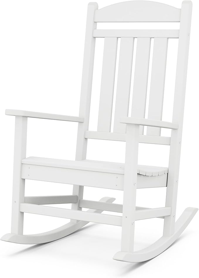 POLYWOOD Presidential Rocking Chair in White