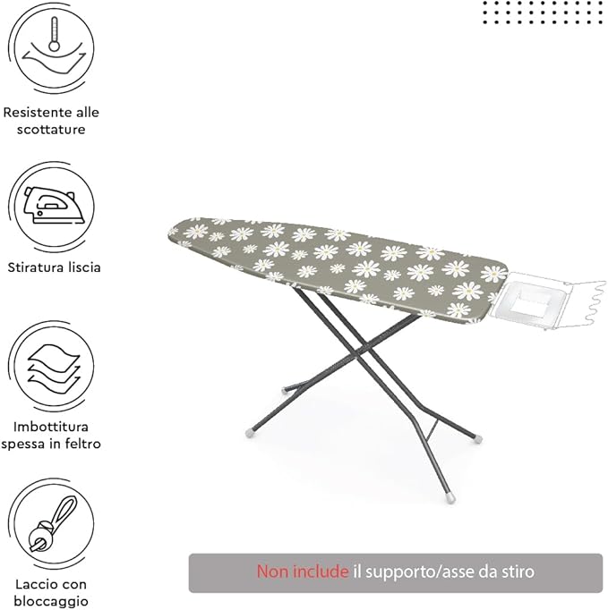 Encasa XO Ironing Board Cover and Pad 28"x12"