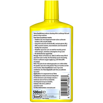 Tetra EasyBalance - long-term care for biologically healthy aquarium water and a reduced number of water changes, 500 ml (Pack of 1)