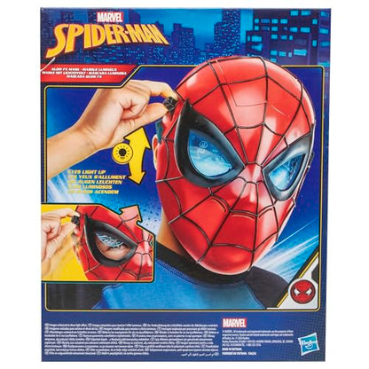 Marvel Spider-Man Glow FX Mask, Light-Up Role Play Toy, Super Hero Toys for Kids Ages 5+