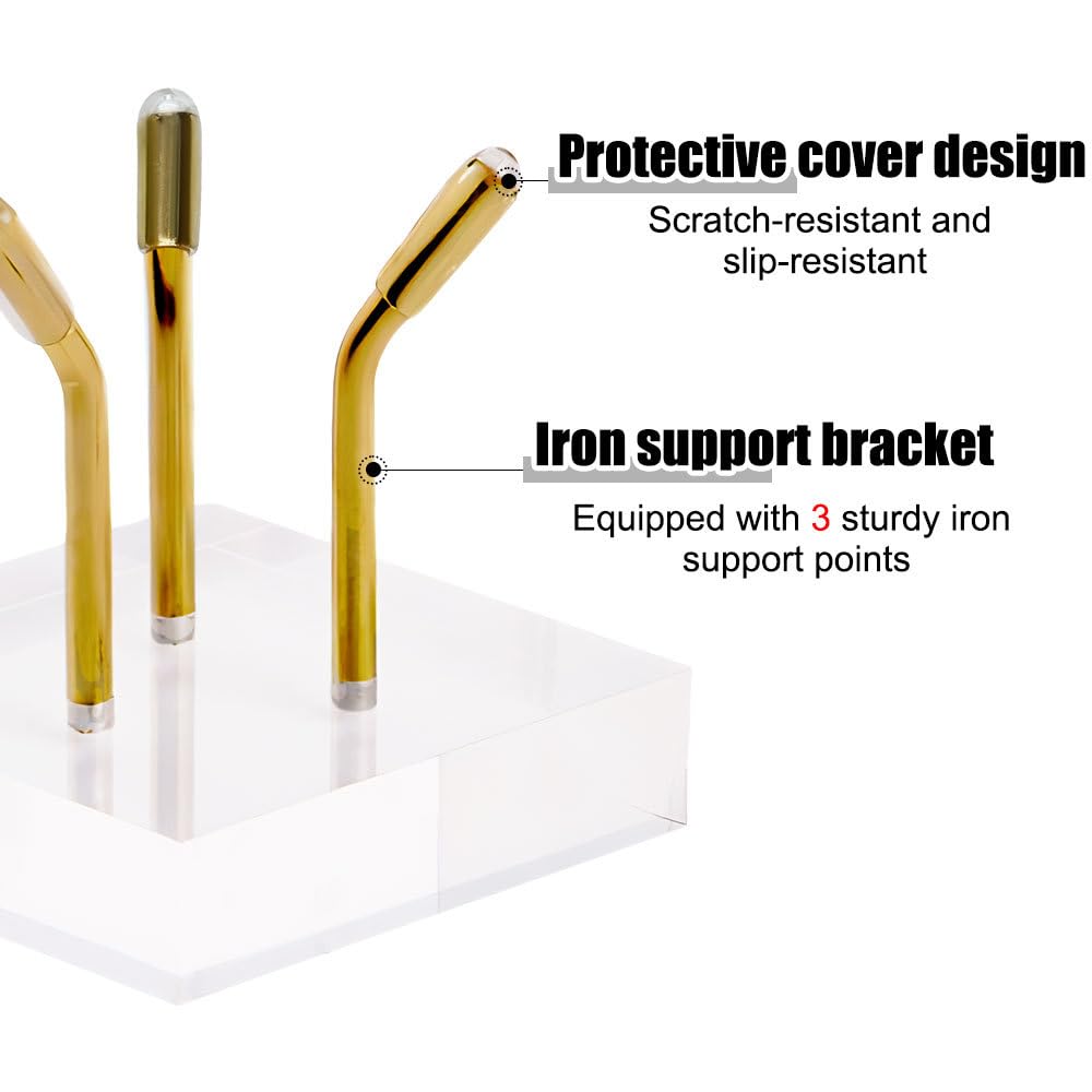 Acrylic Display Stand, 4 PCS Clear Rock Easels Non-Slip Geodes Holders for Gemstones Fossils Crystal Minerals