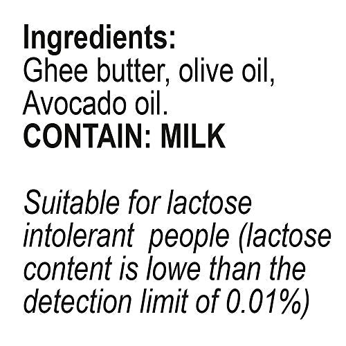 Mantova Ghee Oil, 100% Pure Cooking Oil Spray, Omega-3, perfect for healthy Keto snacks, baking, grilling, or cooking, our oil dispenser bottle lets you spray, drip, or stream with no waste, 5 oz