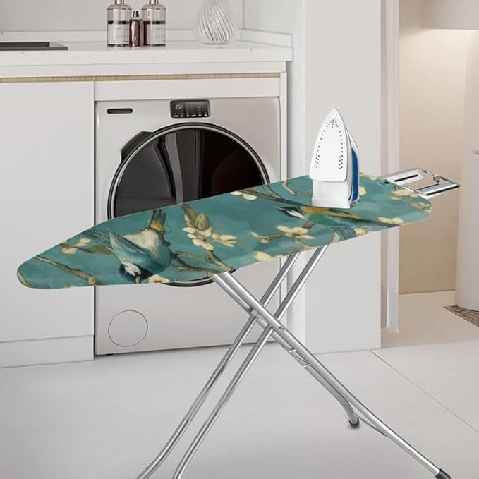 Almond Blossom Sparrow Steam Ironing Board Replacement Cover Retro Watercolor