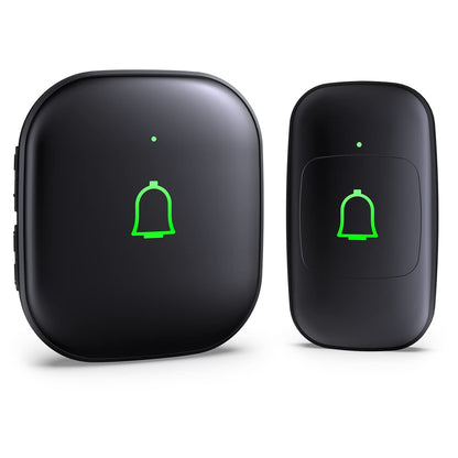 Doorkit Wireless Doorbell Door Bell Ringer Wireless IP66 Waterproof 1000Ft 32 Chimes 115dB 7 Volume Levels Mute Mode & LED Flash Doorbells for Home Kids Room Teachers Classroom Office