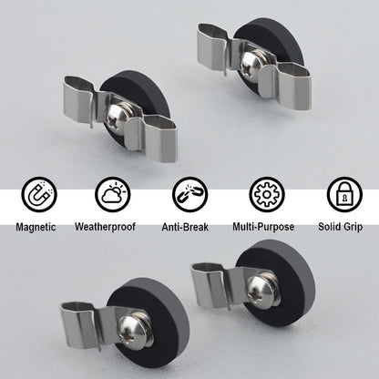 Heavy Duty Magnetic Cable Holder Clips, Anti-Scratch Magnetic Cord Organizer, Anti-Slip Strong Magnet Cable Clips, Wire Holder for Joyroom, Car, Garage, Office, Patio, Computer 6 PCS