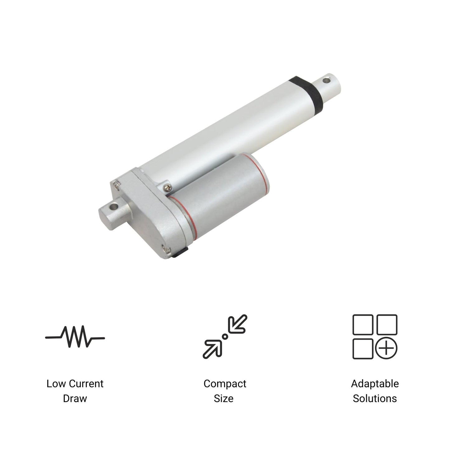Progressive Automations 12V Mini Linear Electric Actuator - 4 inches, 35 lbs Force, Innovative Compact Design and Versatile Capabilities for Home and General Automation, Automotive, Manufacturing