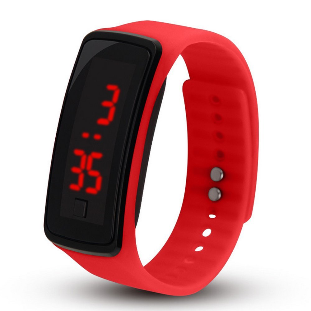 CdyBox 8 Pack Wholesale Men Women Digital Wristwatch Touch Screen LED Bracelet Silicone Band Watch
