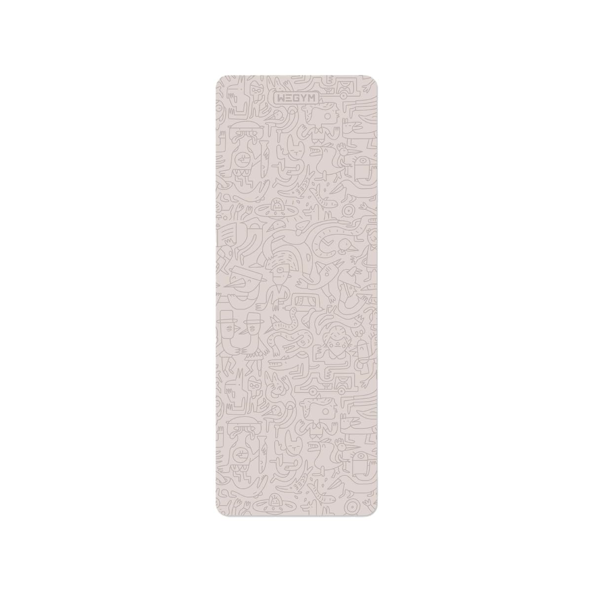 WeGym Yoga Mat, 4mm Cushioned Exercise Mat for Yoga, Pilates, Home Workouts - Anti Slip Polyurethane Suede Yoga Mat with Carrying Strap
