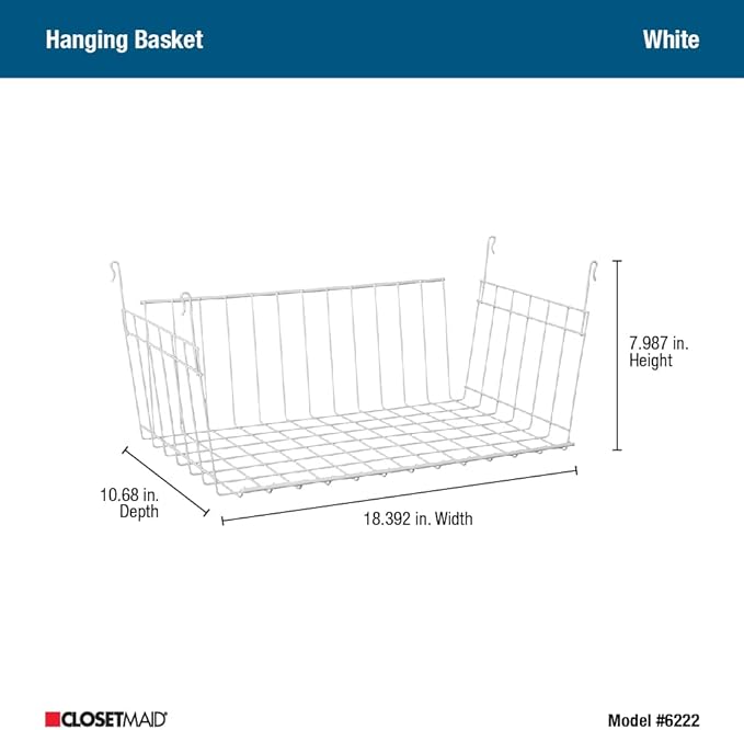 ClosetMaid Wire Hanging Shelf Basket