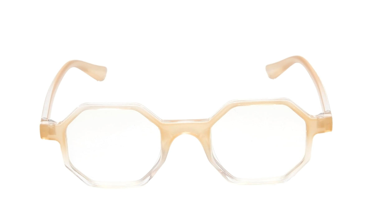 Medspex R786C Blue Light Blocking Reading Glasses +3.0 Tan Crystal Men Women Trendy Computer Readers Gaming Work TV Phones