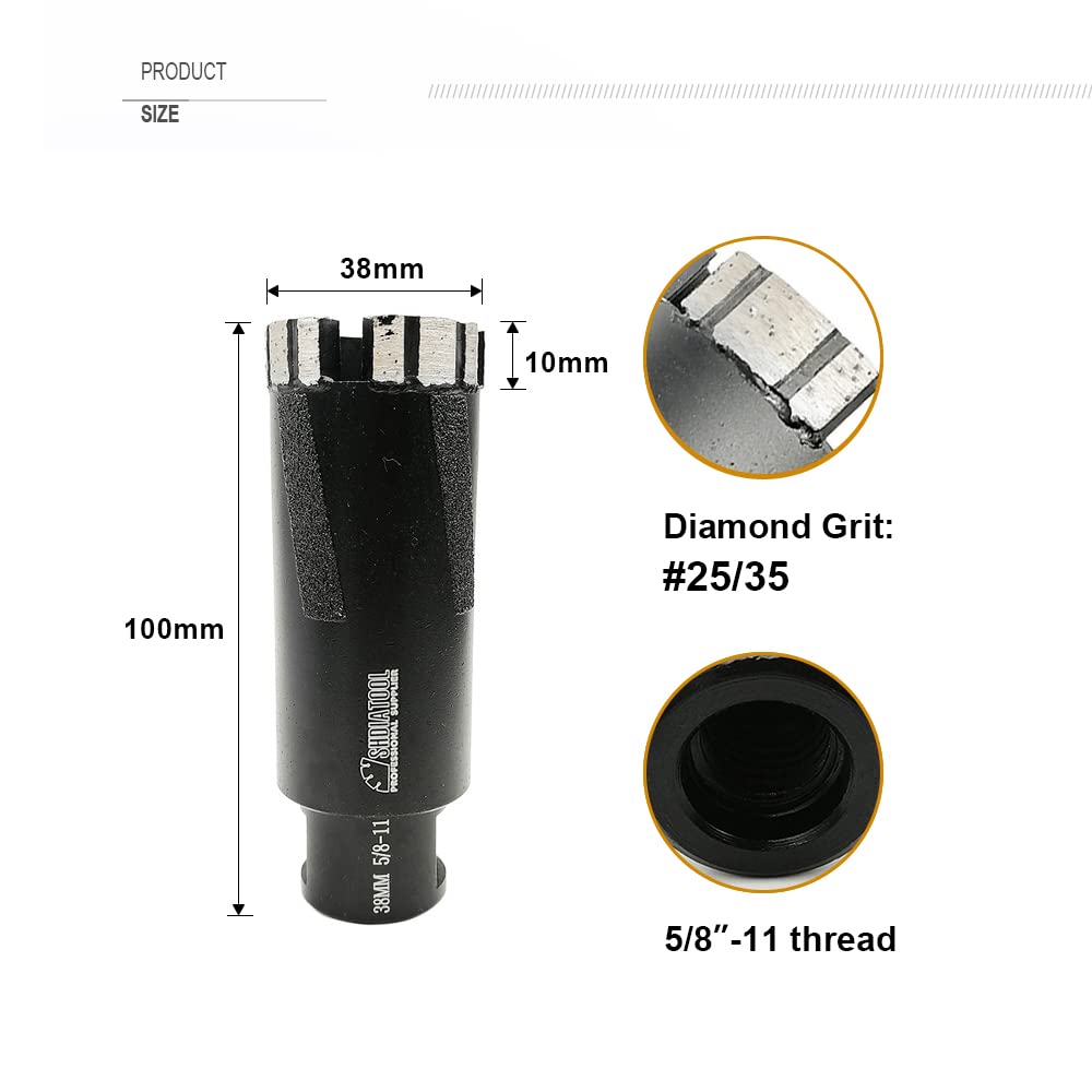 SHDIATOOL Diamond Tile Drill Bits Kit 15pcs, Porcelain Hole Saw Sets, Core Bits Cutter for Drilling Ceramic Marble Granite