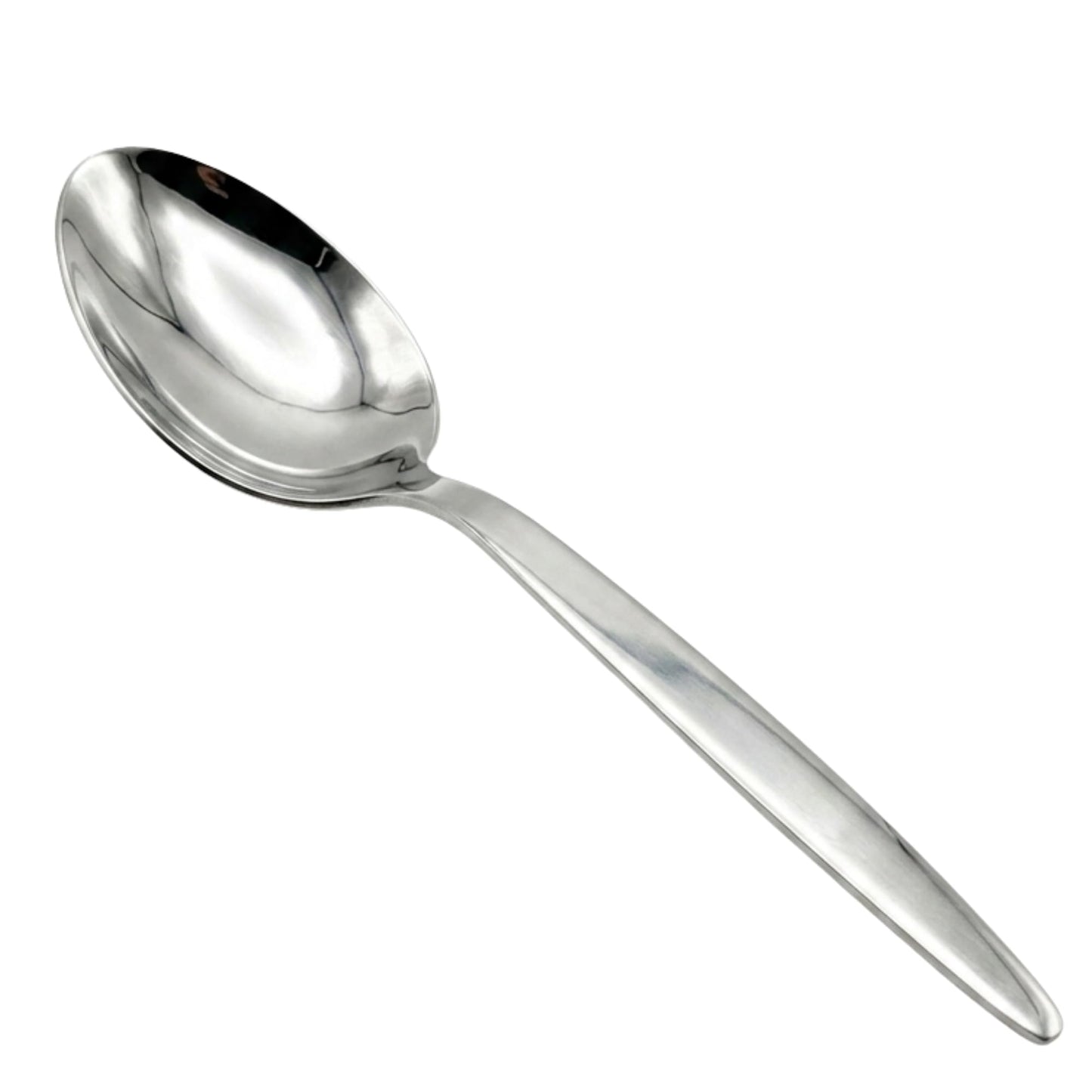 F&F Chef Kunz Spoon | Silver Stainless Steel 2 Tbsp Basting Spoon, 9 Inch Solid Sauce Spoons, Big Serving Spoons Stainless Steel, Plating & Quenelle & Cooking