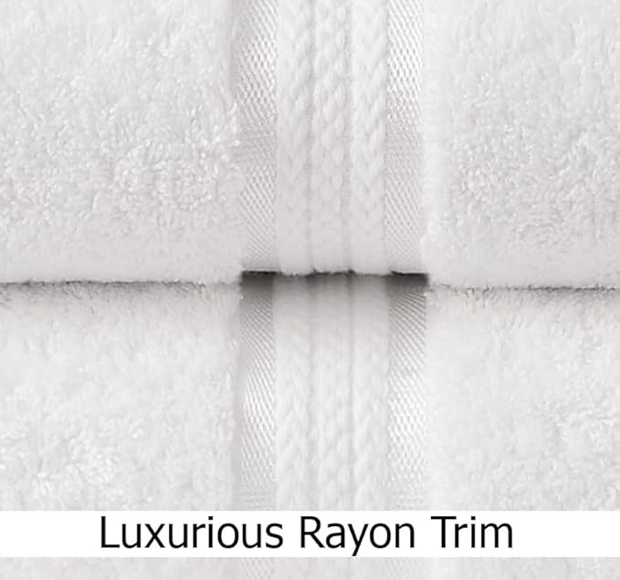 Cotton Craft Ultra Soft 4 Pack Oversized Extra Large Bath Towels 30x54 White