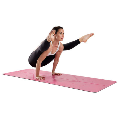 Liforme Travel Yoga mat – Patented Alignment System, Warrior-Like Grip, Non-Slip, Eco-Friendly, Ultra-Lightweight and Sweat Resistant, Made with Natural Rubber