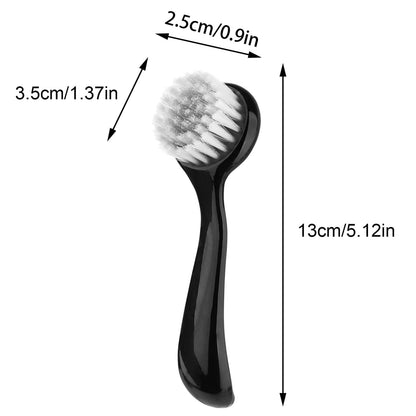 4 Colors Facial Cleansing Brush, Beomeen Face Scrubber Exfoliating Brush Face Wash Scrub Exfoliator for Skin Care, Makeup Removal (Blue, Pink, Purple, Clear)