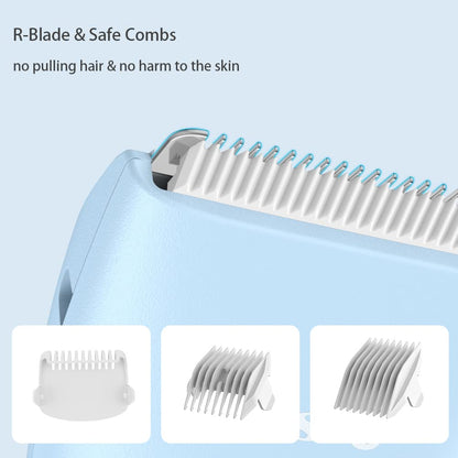 Favrison Baby Hair Clippers, Professional Quiet Hair Trimmer for Kids and Toddler, Waterproof & Rechargeable Cordless Hair Cutting Machine for Children, with LCD Display