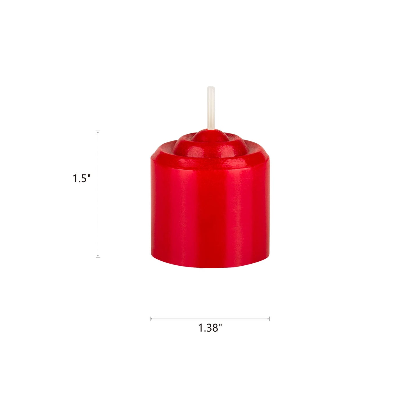 Mega Candles 12 pcs Unscented Red Votive Candles, Hand Poured Wax Candle 10 Hours 1.38 Inch x 1.5 Inch, Home Décor, Wedding Receptions, Centerpieces, Occasions, Events, Meditations, Holders