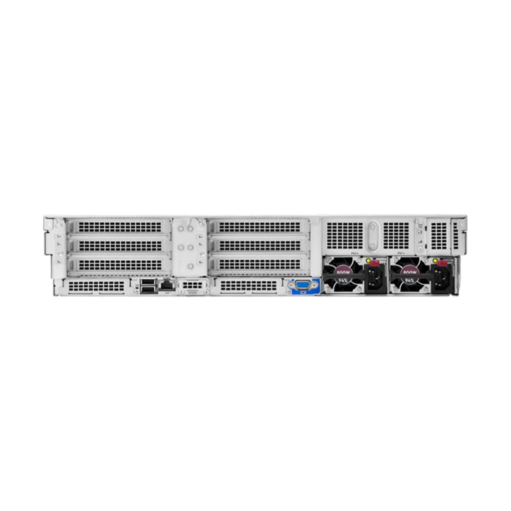 HPE ProLiant DL380 Gen11 2U Rack Server Bundle with Dual Xeon 4410y 12-Core 2GHz, 256GB DDR5 Memory, 7.68TB Enterprise SATA SSD Storage, RAID, Dual Power, iLO and Rail Kit