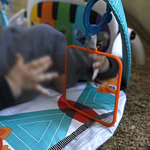 Baby Einstein, 4-in-1 Kickin' Tunes and Language Discovery Play Gym with Piano, Mat with Detachable Activity Toys, Lights, Sounds and Music, Ages Newborn +