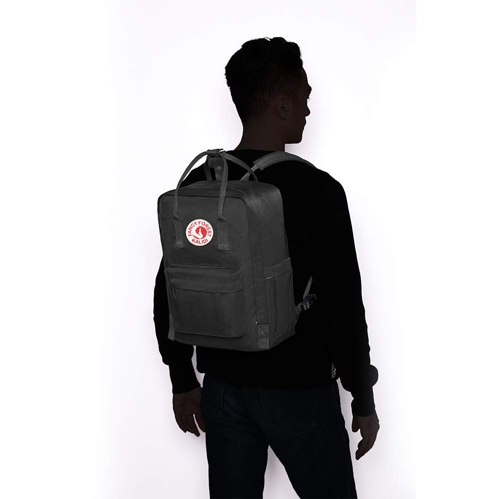 KALIDI Unisex Lightweight Backpack School Bag Water-resistant Casual Rucksack fits 15 inch Laptop for Boys Girls Men and Women