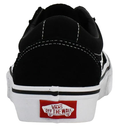 Mens Vans Size 9, Ward Sneaker Black & White Suede Canvas Lace Up Shoes, Low Top Men's Trainers, Lightweight Sports Shoes by Vans Active Wear Range (9 UK)