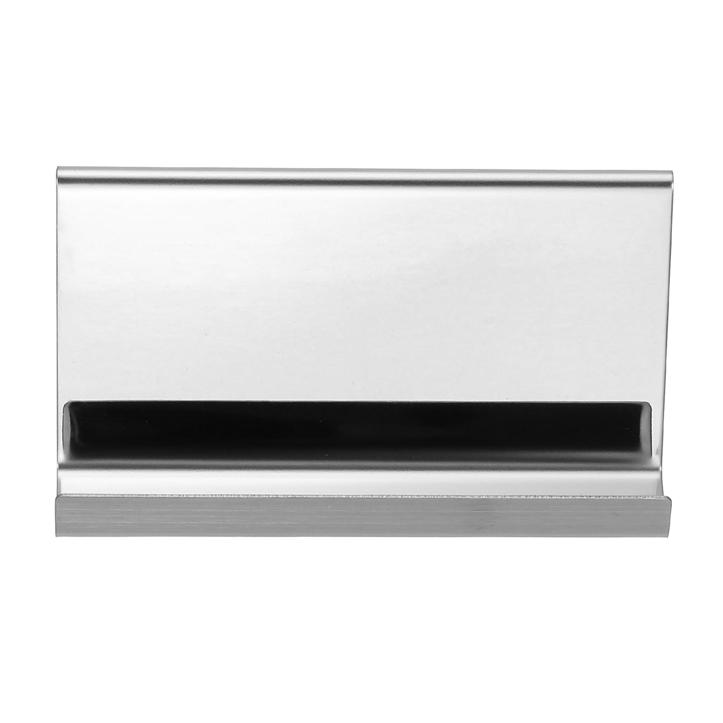 PATIKIL Business Card Holder for Desk, 3Pcs Business Card Holders Stainless Steel Card Stand Organizer Cards Display for Office Exhibition, Silver Tone