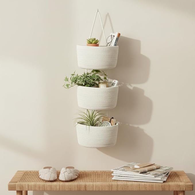 Over the Door Hanging Basket, Decorative Hanging Basket Storage, Organizing
