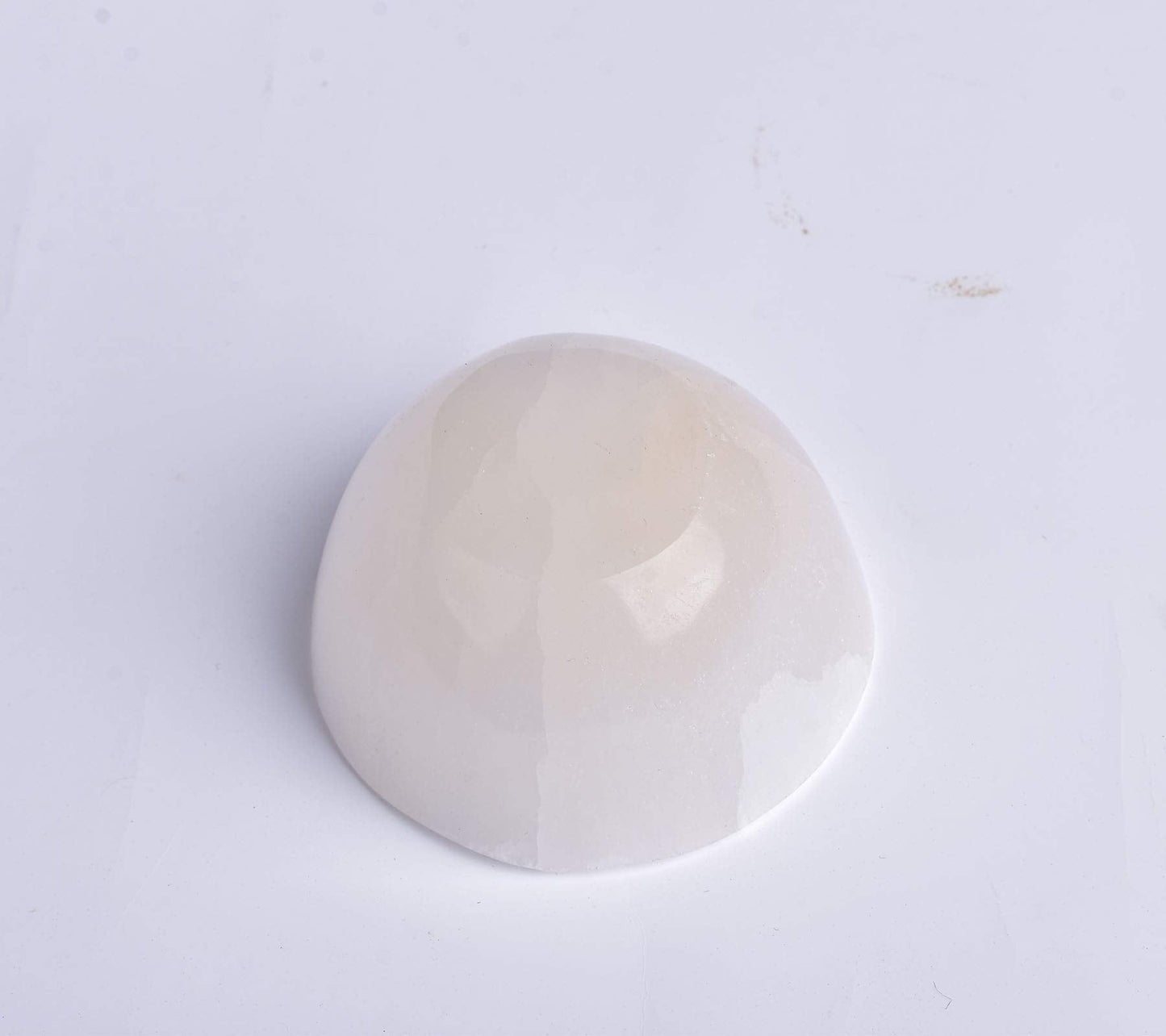 AMOYSTONE 3.3" Small Selenite Bowl Hand Carved,Moroccan Selenite Decorative Bowl Charge Crystal Dish for Healing,Storage,Housewarming Gift