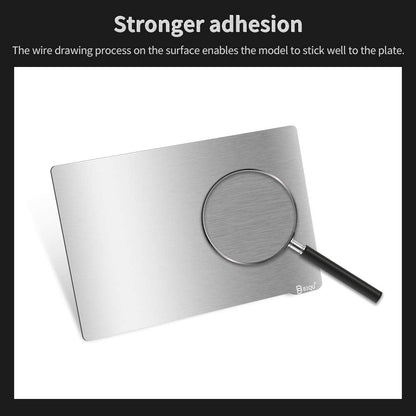 BIGTREETECH Resin Build Plate+Magnetic Sheet,202X128mm Resin Flexible Steel Plate Flex Bed for Anycubic Mono X,Anycubic Photon X,Smart kumitsu KL9 3D Printer(8x5inch),Sliver
