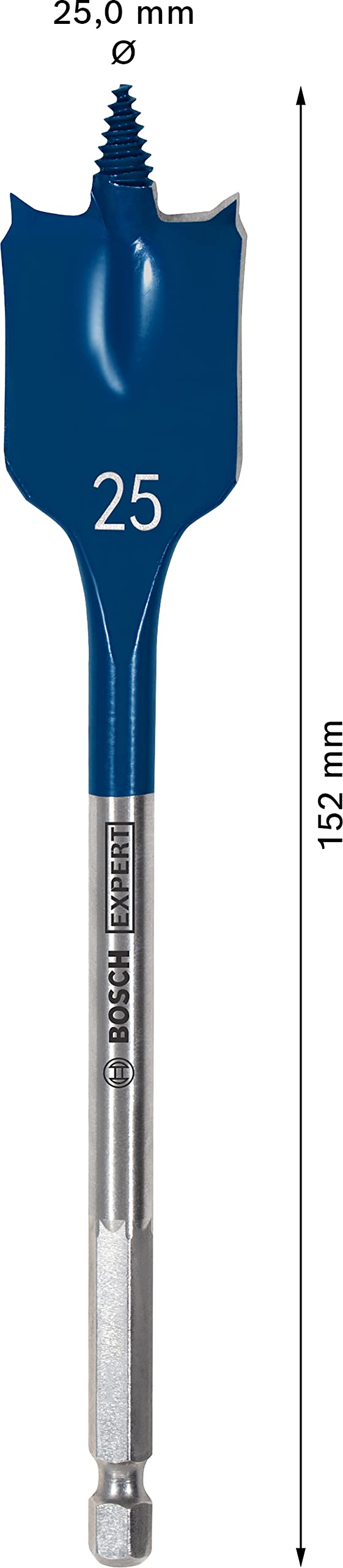 Bosch 1x EXPERT Self Cut Speed Spade Drill Bit (for Softwood, Particleboard, Ø 25.00 mm, Professional Accessory Rotary Drill/Drivers)