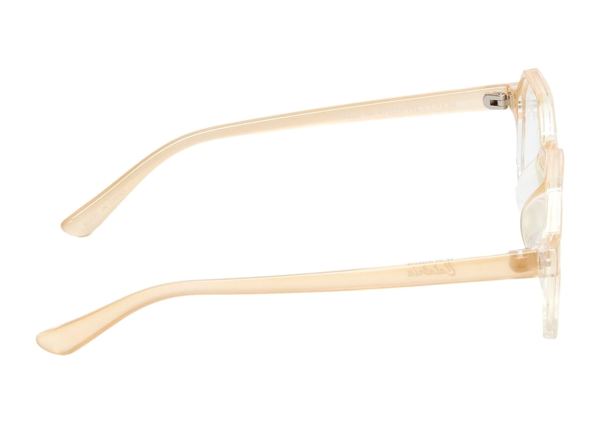 Medspex R786C Blue Light Blocking Reading Glasses +3.0 Tan Crystal Men Women Trendy Computer Readers Gaming Work TV Phones