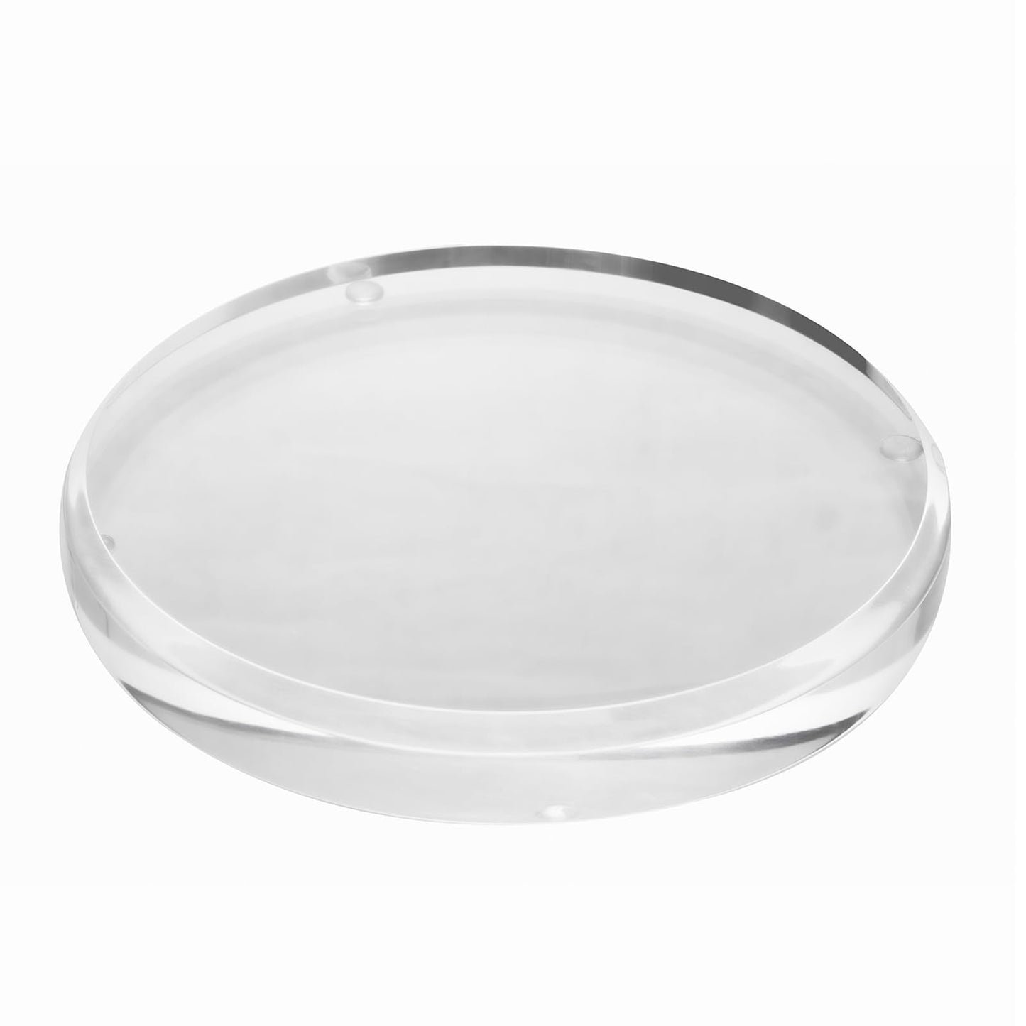 CiaoHER 1in Beveled Acrylic Disc Display Block, Round, 8"