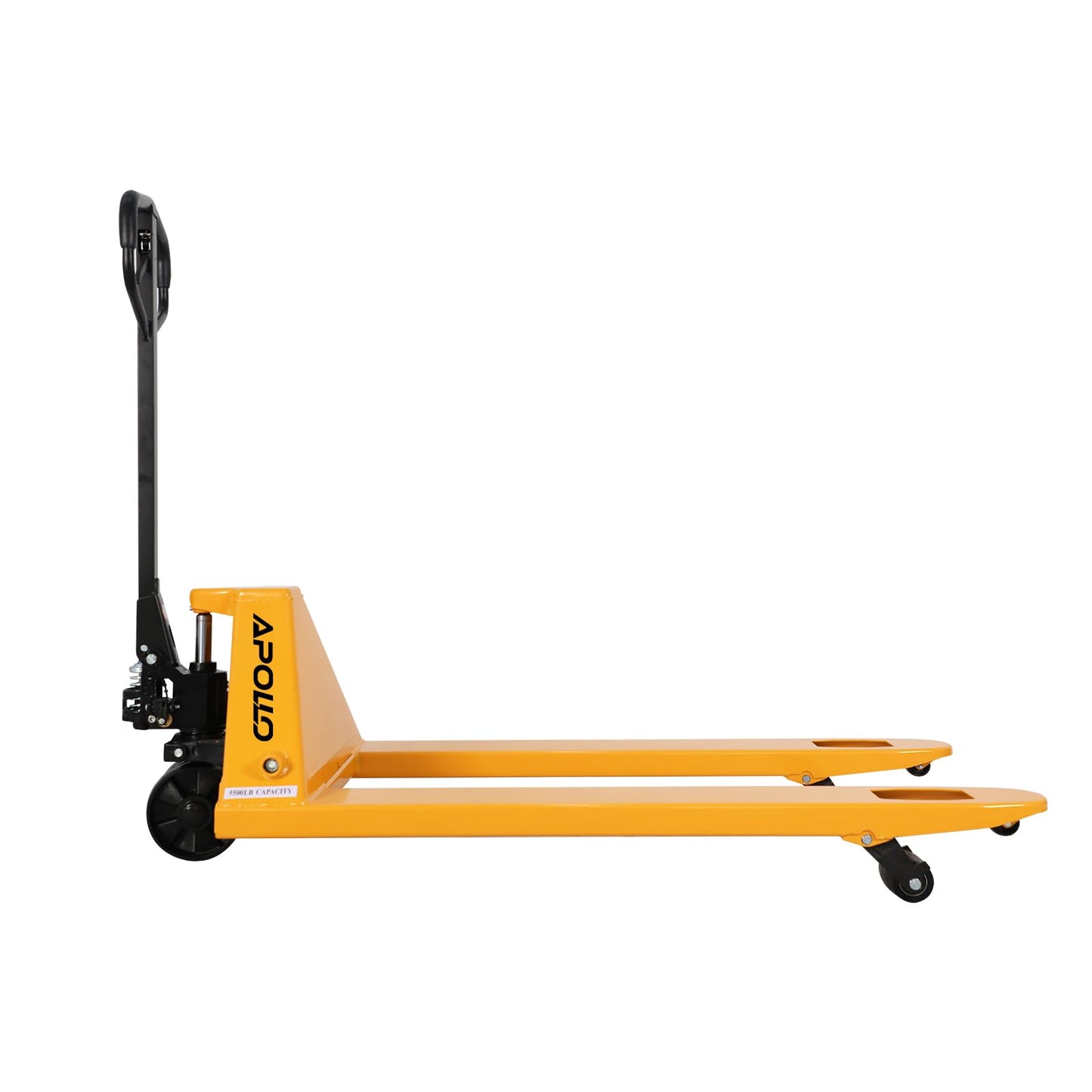 Apollo Hand Pallet Jack Truck Duty Industrial Pallet Truck 5500lbs Capacity, 27'' W x 48'' L Forks for Material Handling, Manual Pallet Truck for Warehouse, Manufacturing and Retail