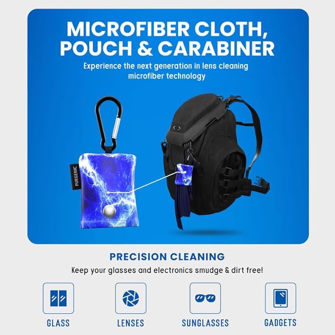 Microfiber Cloth & Glasses Wipes Lens & Glasses Cleaning Cloth
