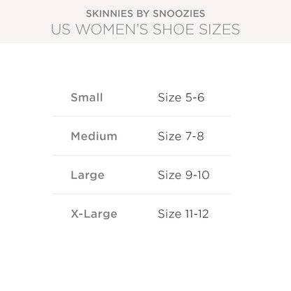 Snoozies Skininies Slipper Socks for Women - Non-Slip slipper socks Lightweight Soft Sherpa Lining - Foldable (Skulls, Large)