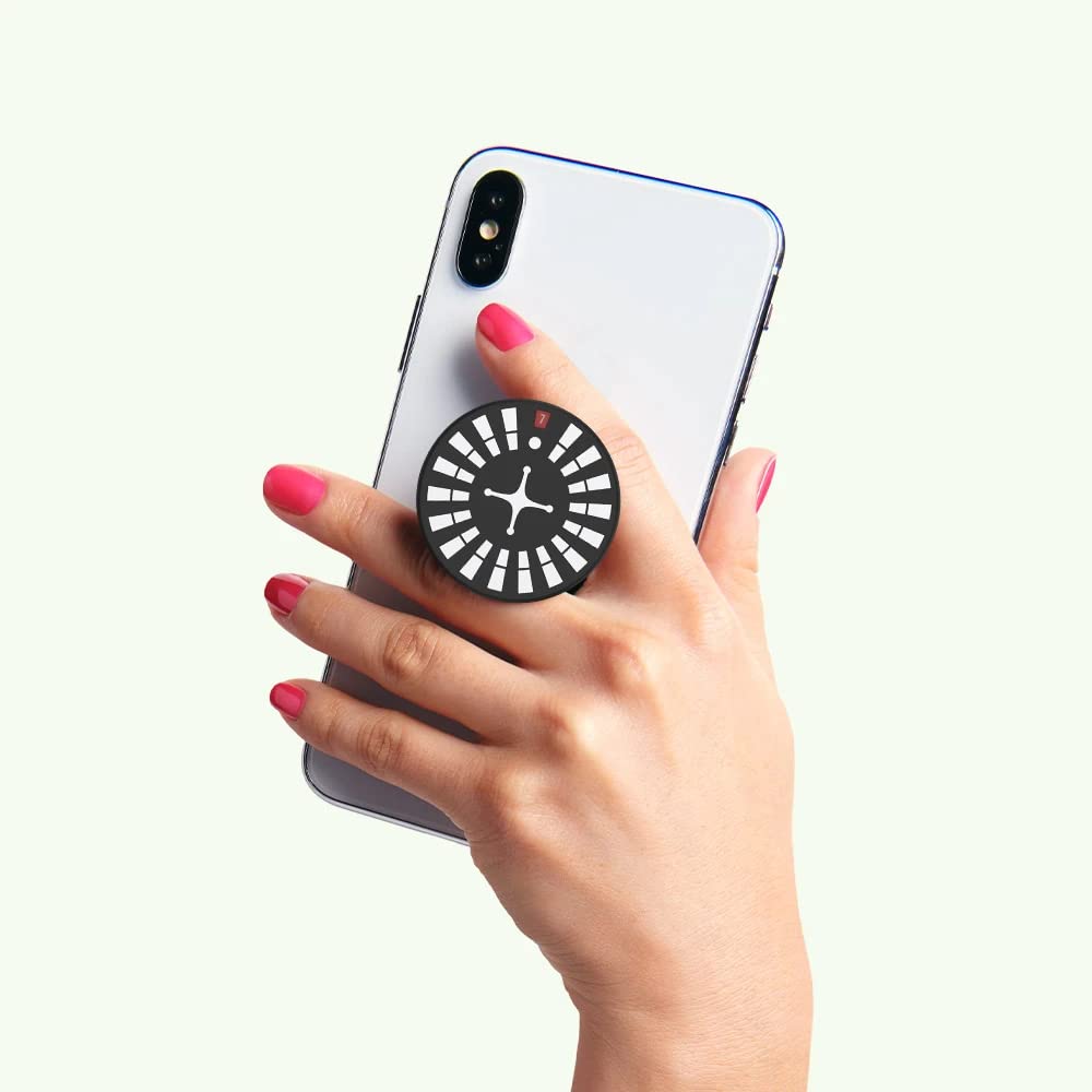 PopSockets Phone Grip with Expanding Kickstand, Backspin PopSocket, Spinning PopSockets - Roulette