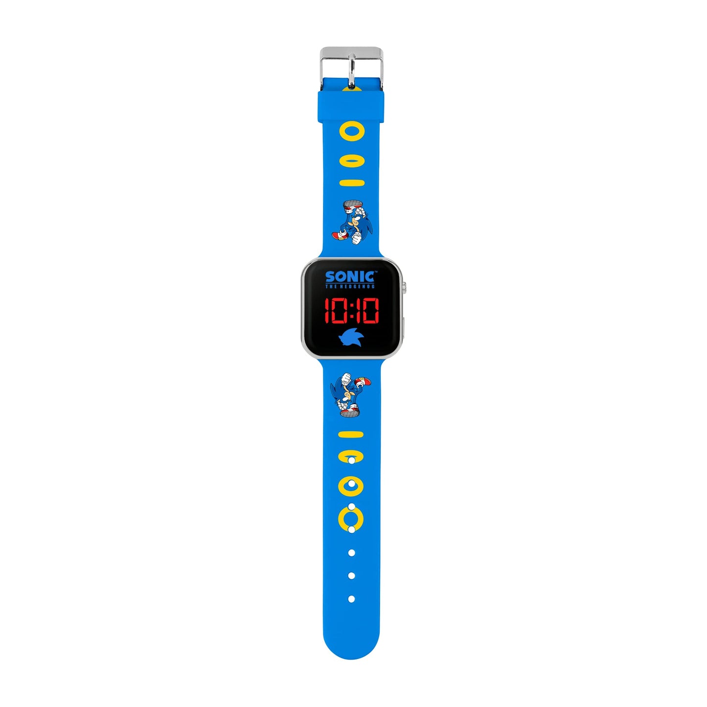 Sonic Sega The Hedgehog Blue LED Watch with Printed Silicone Strap SNC4137
