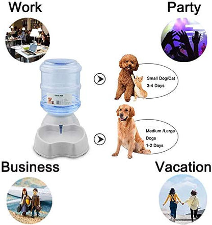 Old Tjikko Pet Water Dispenser,Cat Water Bowl,Dog Water Bowl Automatic,Large Automatic Drinking Fountain for Cat Dog,3.8L