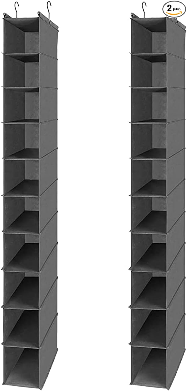 MAX Houser 10-Shelf Hanging Shoe Shelf Organizer, Hanging Shoe Storage