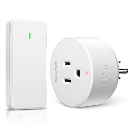 Remote Control Outlet, Buckle Design Removable Wireless Wall Mounted Light Switch, 300 ft 15A 1500W, No Wiring Electrical Remote Outlet for Appliance
