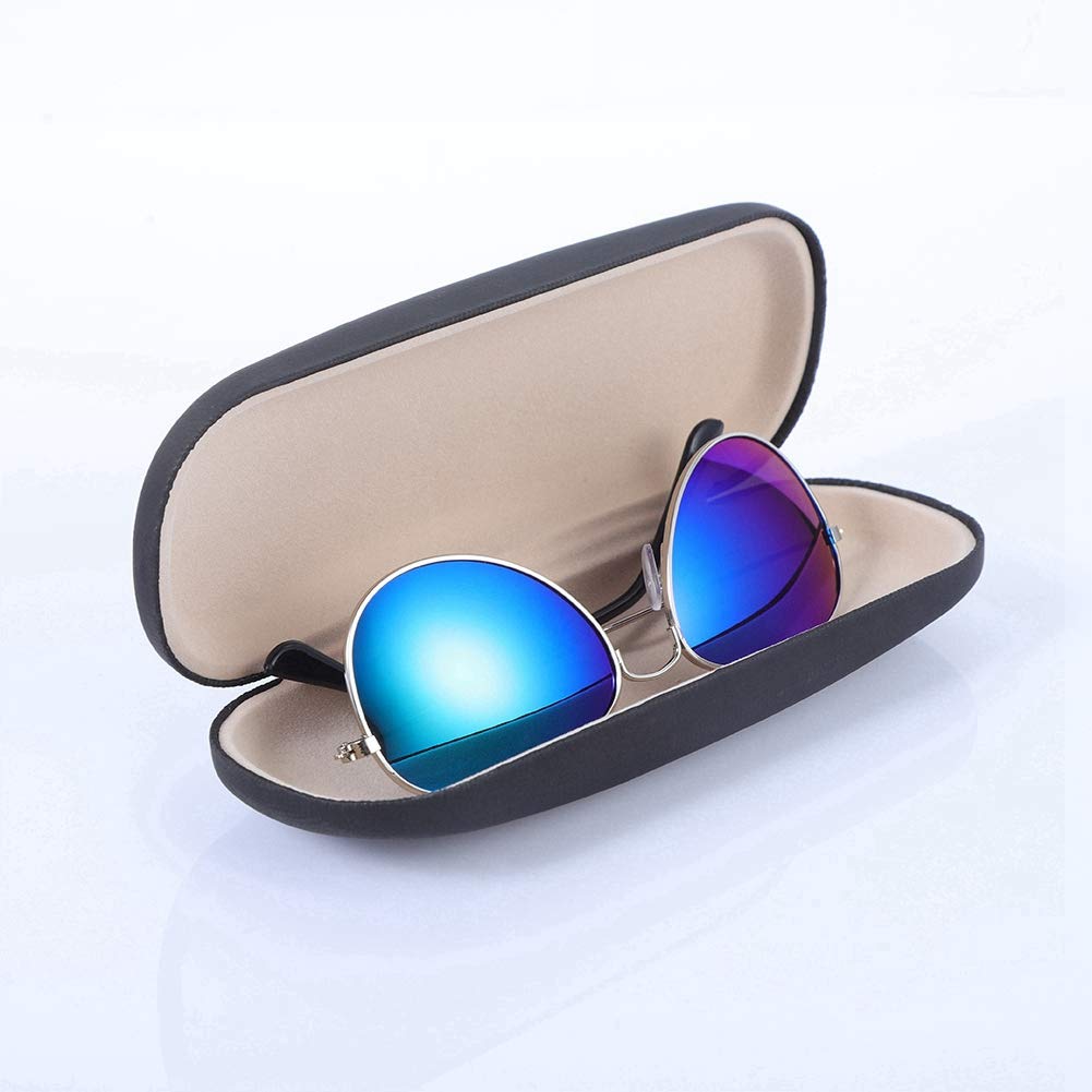 Yorgewd 4-Pack Glasses Case Hard Shell Eyeglasses Case Protective Casefits Most Glasses and Sunglasses Suitable for Men&Women
