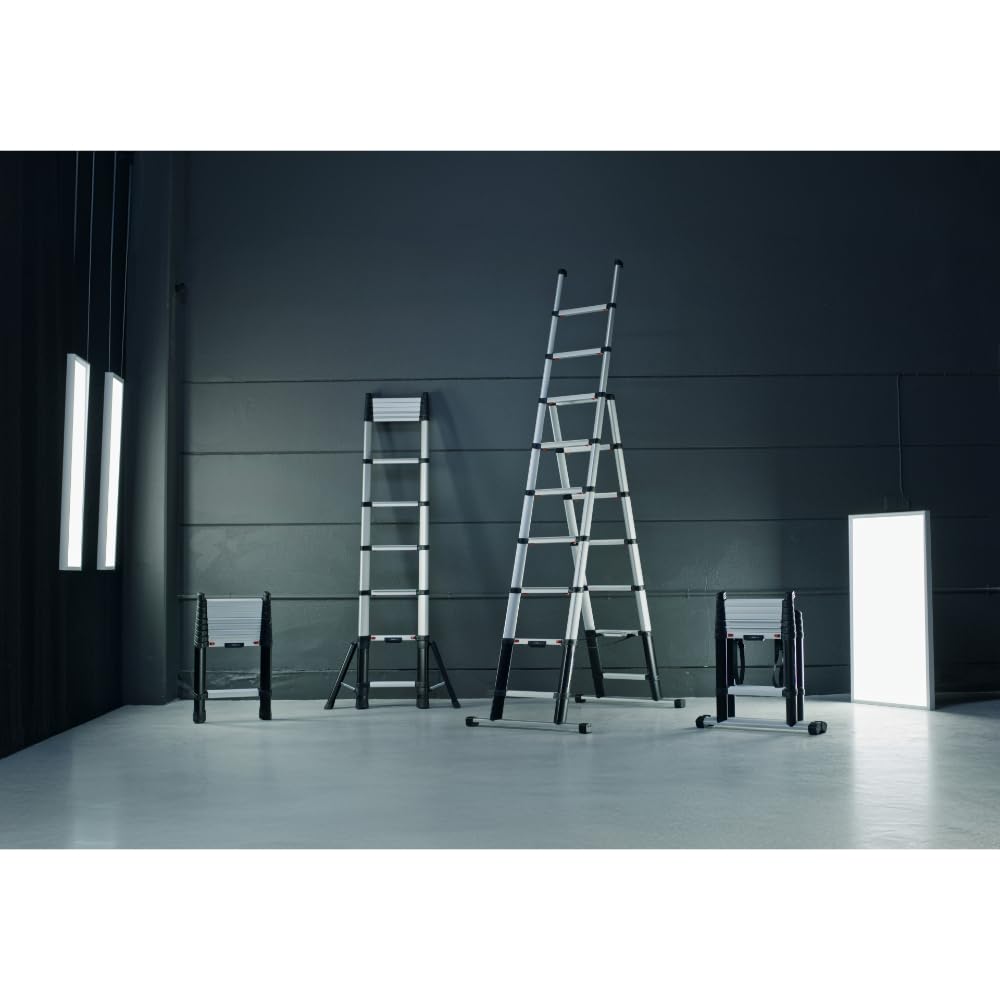 W.Steps Prime 9.5 FT | Telescopic Extension Ladder, ANSI Type 1A Certified