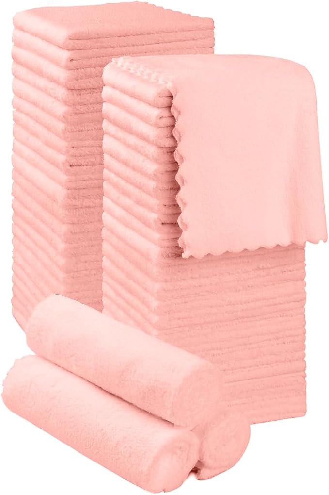 Orighty Ultra Soft Washcloths 48 Pack, Premium Microfiber Towel Sets 12 x 12
