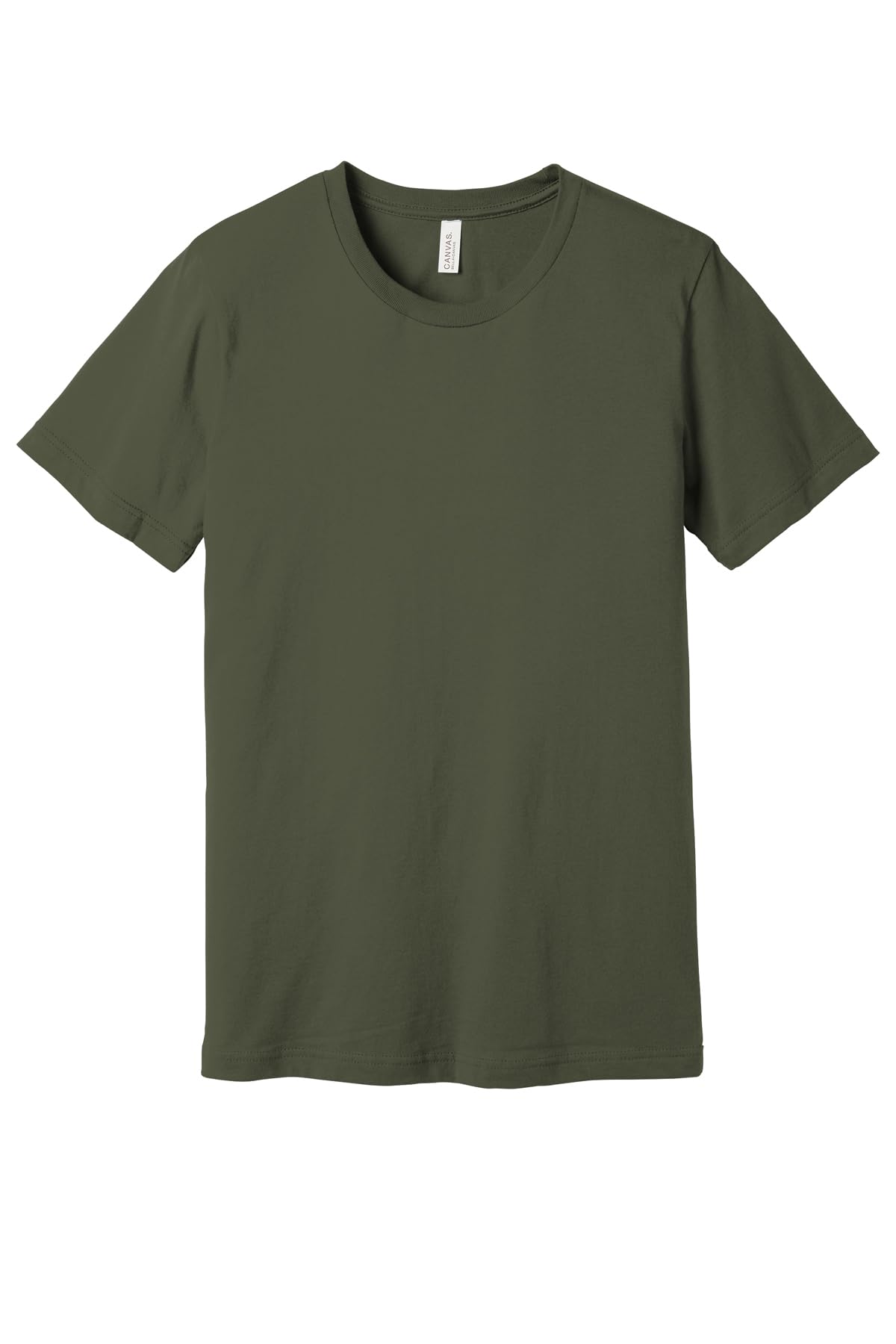 Bella Canvas Unisex Jersey Short-Sleeve Crewneck T-Shirt, Large, Army